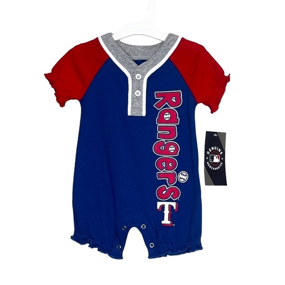 NEW MLB Texas Rangers Infant Girls One Piece 0-3 Months - Picture 1 of 2